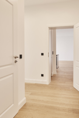 Flur mit Blick zum Wohnzimmer - **RESERVIERT**-Remise mit höchster Ausstattung auf 2 Etagen und Terrasse