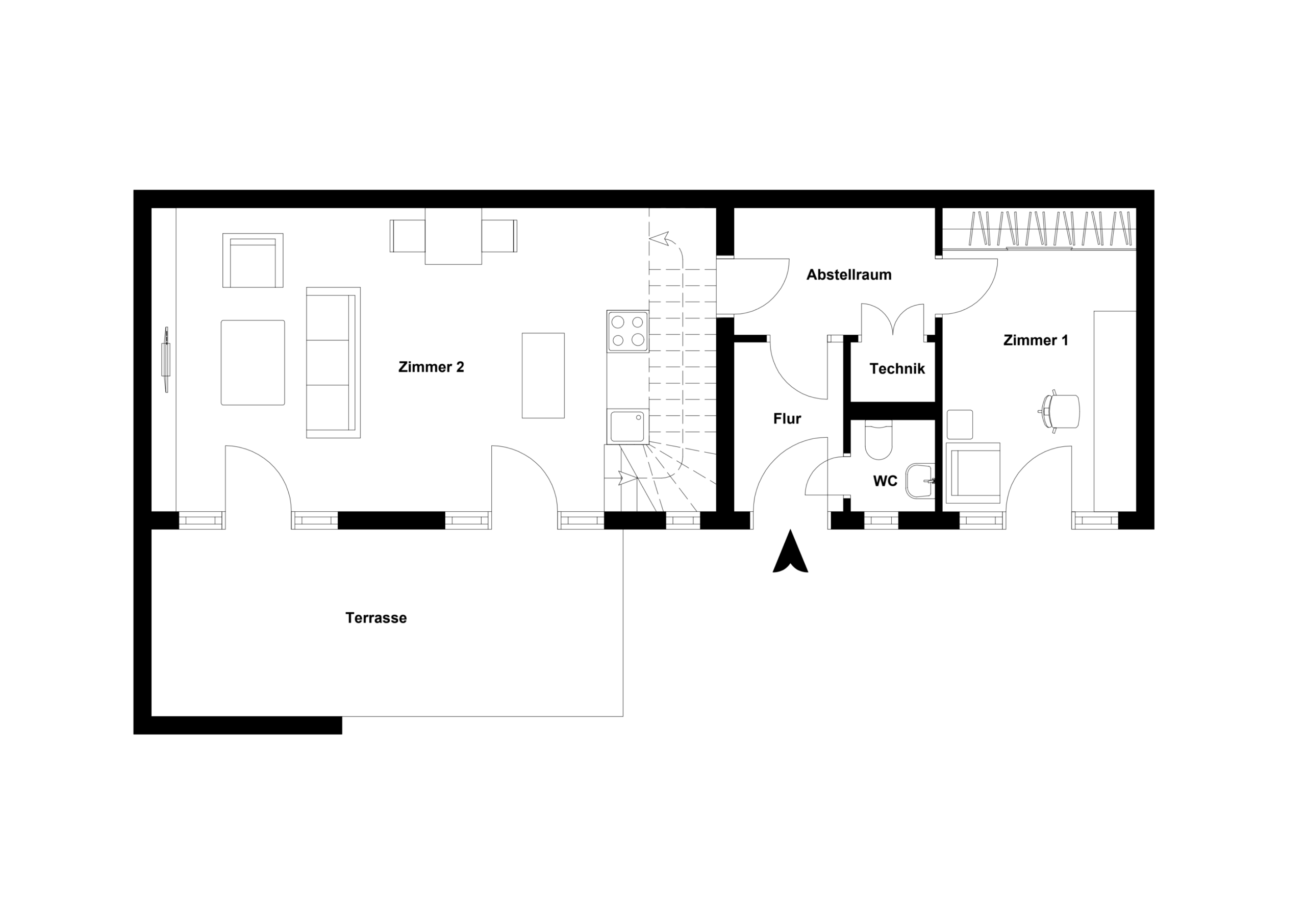 Remise Untergeschosspng - **RESERVIERT**-Remise mit höchster Ausstattung auf 2 Etagen und Terrasse