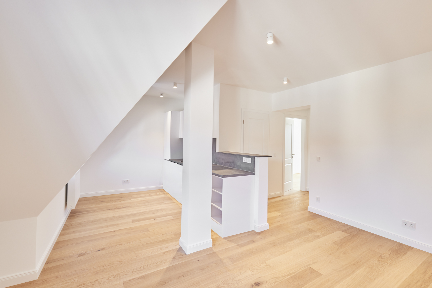 Küchenbereich - **Verkauft**-Helle 2-Zimmerwohnung mit Echtholzboden und hochwertiger Einbauküche zum Erstbezug