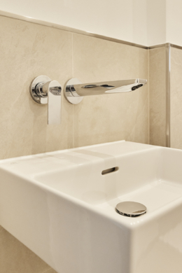 Detail Badezimmer1 - Modernes 2-Zimmer-Studio-Apartment zum Erstbezug in bester Lage der Nordstadt Hannover