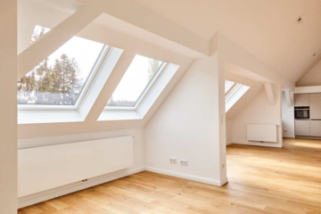 Fensterfront - Exklusive Dachgeschosswohnung mit Einbauküche zum Erstbezug