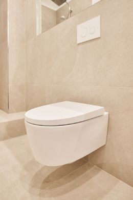 Detail_Badezimmer - Moderne Hochwertigkeit im Altbau – 3 Zimmer mit Einbauküche und höchster Ausstattung in Linden