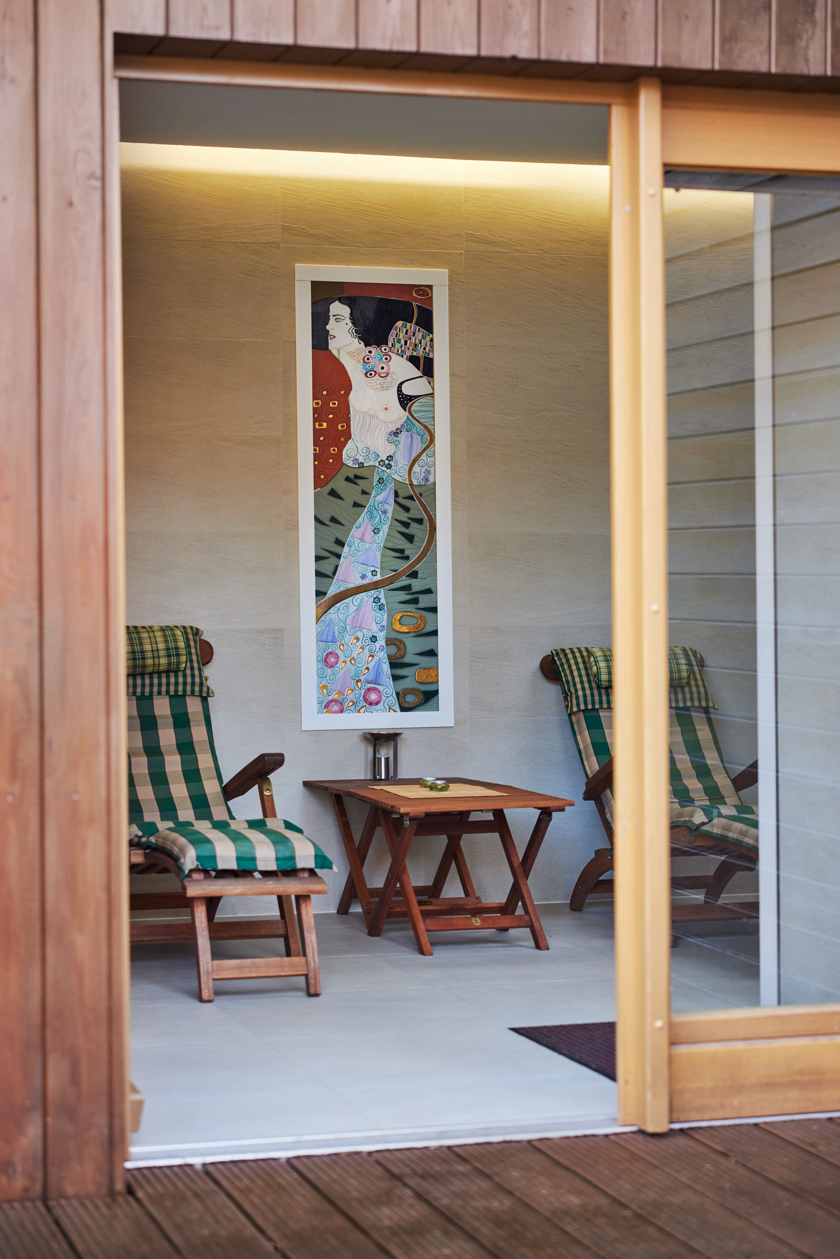 Zugang zum Saunahaus - *Reserviert* Architektur trifft auf höchsten Komfort mit Saunahaus und Whirlpool