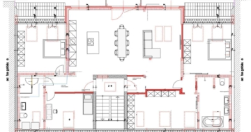 Grundriss - Besondere Ausstattung – Dachgeschosswohnung mit Fußbodenheizung und hohen Decken zum Erstbezug