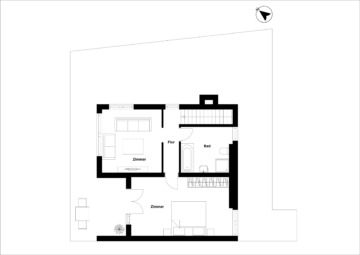 Grundriss 6.OG - Lichtdurchflutete Penthouse Wohnung in Bestlage Berlin Tiergarten