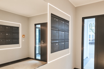 Briefkastenanlage - Vollsanierte 2-Zimmerwohnung mit hochwertiger Einbauküche inkl. Elektrogeräte