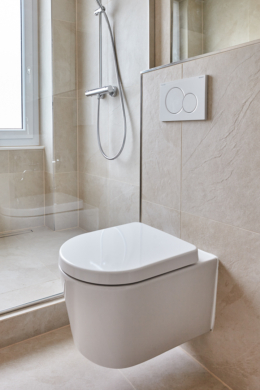 Badezimmer-Detail - Vollsanierte 2-Zimmerwohnung mit hochwertiger Einbauküche inkl. Elektrogeräte