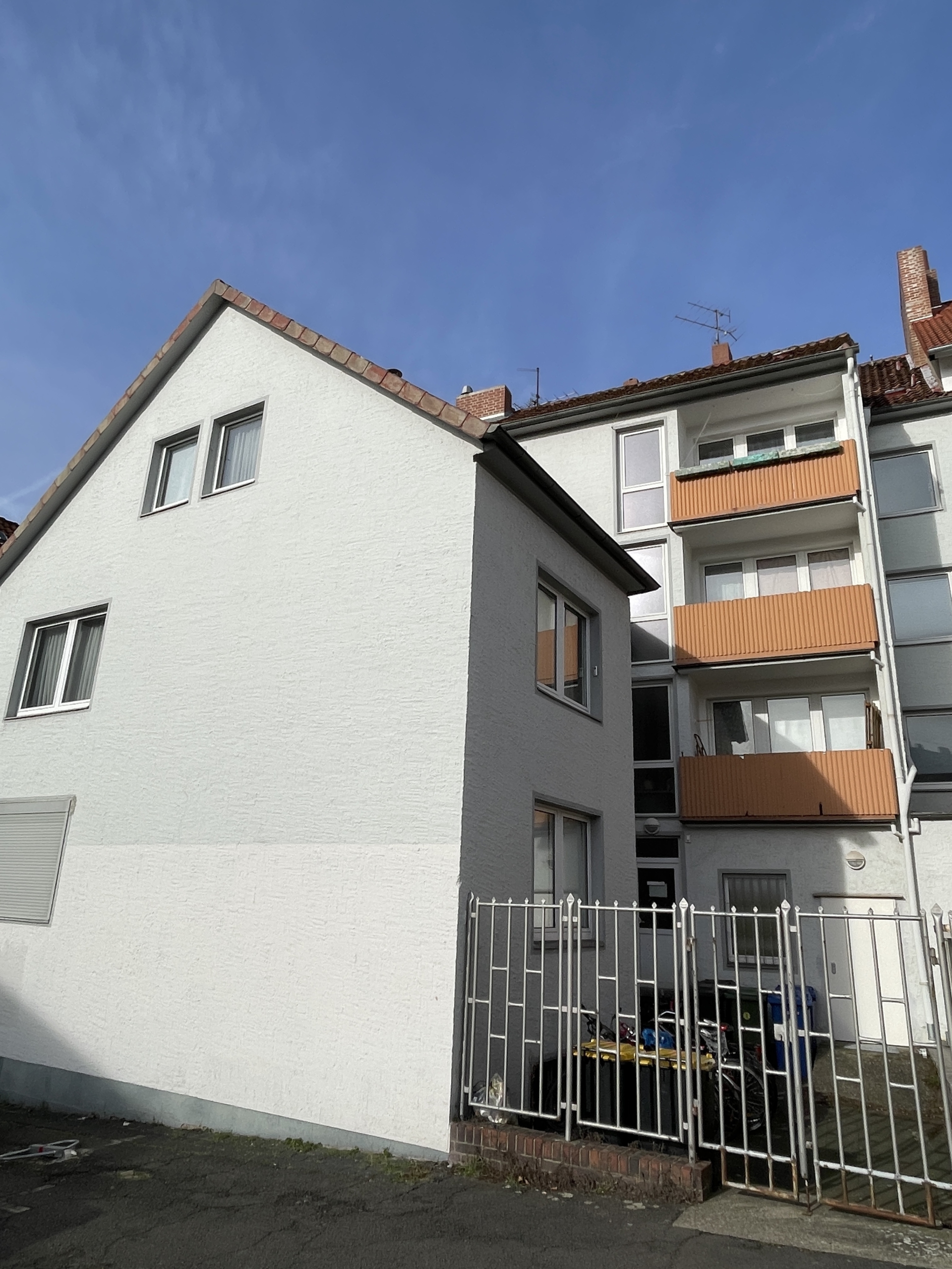 Hausansicht Rückseite - **Verkauft**Wohn- und Geschäftshaus in bester Lage in Hildesheim