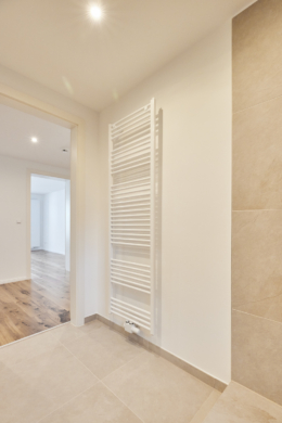 Badezimmer-Heizkörper - Aufwendig sanierte 2-Zimmerwohnung mit großem Balkon und Einbauküche
