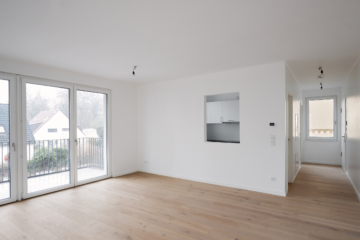 Wohn-Essbereich - Exklusive Neubauwohnung zum Erstbezug mit Balkon und Einbauküche