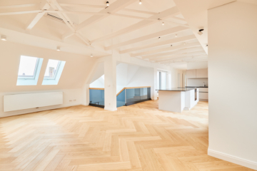 Obergeschoss-Blickwinkel vom Wohnzimmer - Erstbezug – Penthouse mit Zwei Terrassen und exklusiver Ausstattung