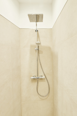 Detail Dusche - 2-Zimmer mit Balkon und großer Einbauküche in der Nordstadt